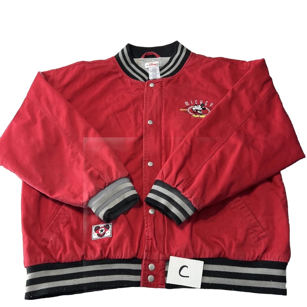 Vintage MICKEY MOUSE Jacket "AUTHENTIC ORIGINAL"‎ STITCHED Size XL 100% Cotton